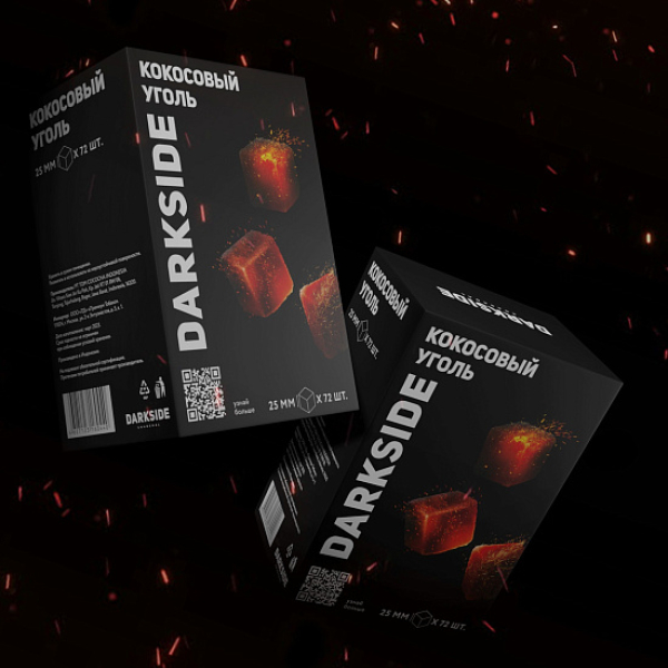 Уголь DARKSIDE CHARCOAL (BIG CUBE) 1KG 72 BRICKS в Иркутске
