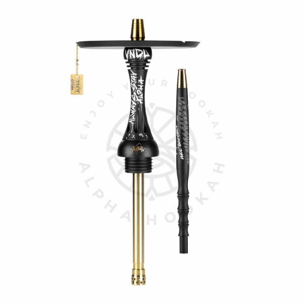 Кальян Alpha Hookah X VNDL Jet Black Чёрный (42 см) в Иркутске