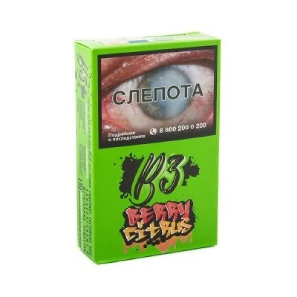 Табак B3 Berry Citrus (Ягодный Цитрус) 50 гр в Иркутске