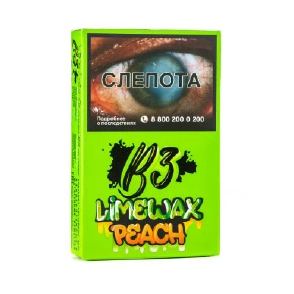 Табак B3 Limewax peach (Персик Лайм) 50 гр в Иркутске