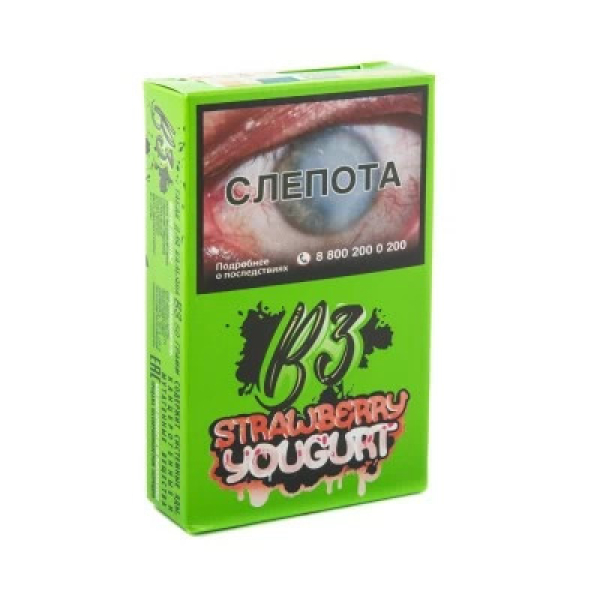 Табак B3 Strawberry Youghurt (Клубничный Йогурт) 50 гр в Иркутске