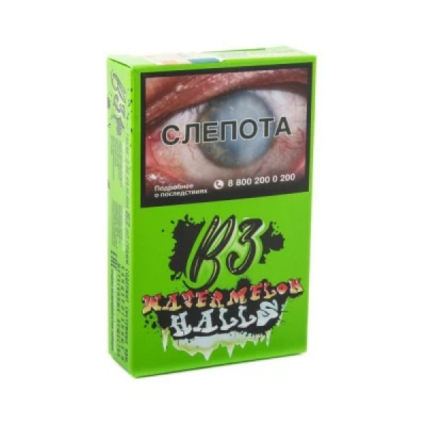 Табак B3 Watermelon Halls (Ледяной Арбуз и Дыня) 50 гр в Иркутске