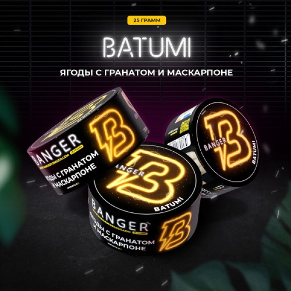 Табак Banger Batumi (Ягоды с Гранатом и Маскарпоне) 25 гр в Иркутске