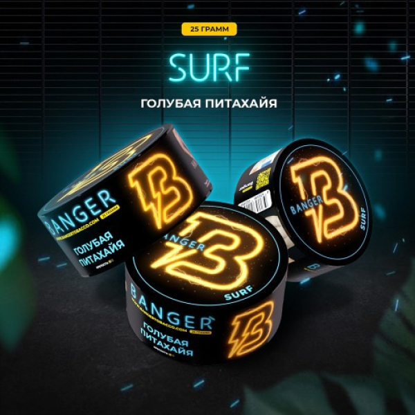 Табак Banger Surf (Голубая Питахайя) 25 гр в Иркутске