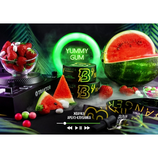 Табак Banger Yummy gum 100 грамм в Иркутске