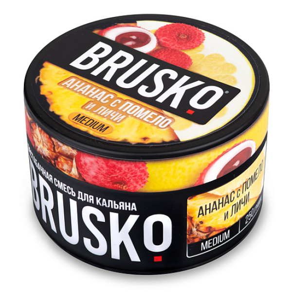 Смесь BRUSKO АНАНАС С ПОМЕЛО И ЛИЧИ (MEDIUM) 250 гр в Иркутске