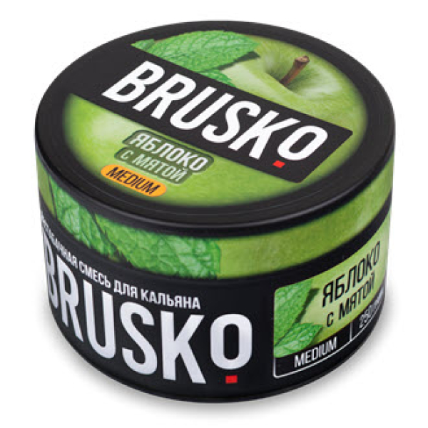 Смесь BRUSKO ЯБЛОКО С МЯТОЙ (MEDIUM) 250 гр в Иркутске