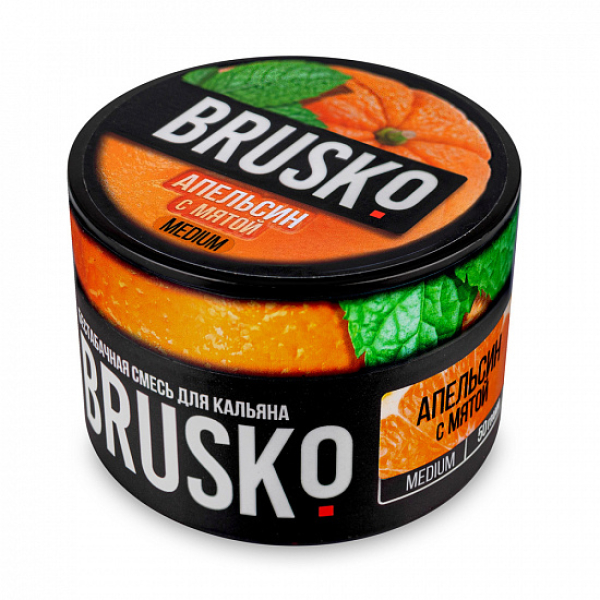 Смесь Brusko Medium Апельсин мята 50 грамм в Иркутске