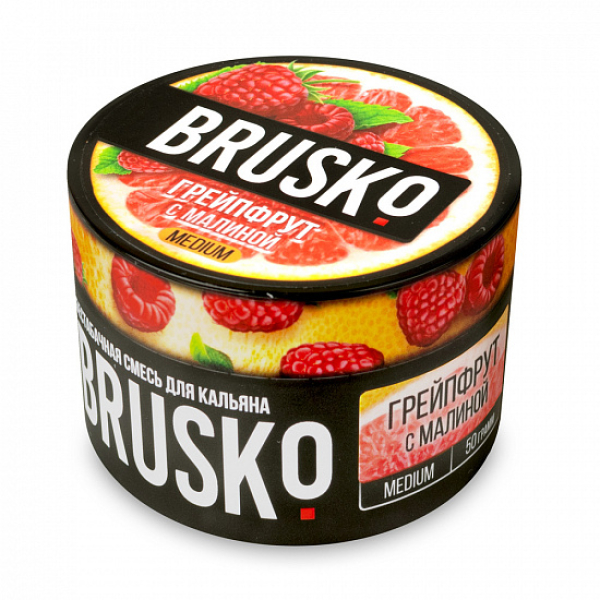 Смесь Brusko Medium Грейпфрут с малиной 50 грамм в Иркутске