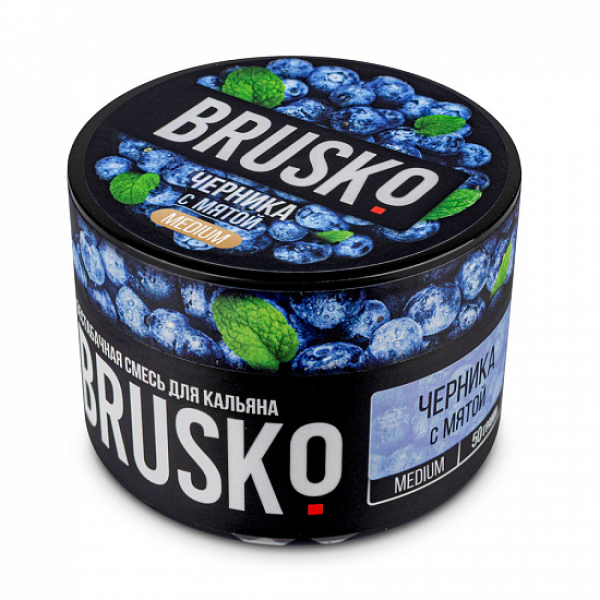 Смесь Brusko Medium Черника с мятой 50 грамм в Иркутске