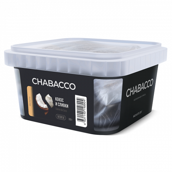 Смесь Chabacco Medium Creme De Coco (Кокос И Сливки) 200 гр в Иркутске