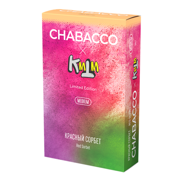 Смесь Chabacco Medium RED SORBET (КРАСНЫЙ СОРБЕТ) 50 гр в Иркутске