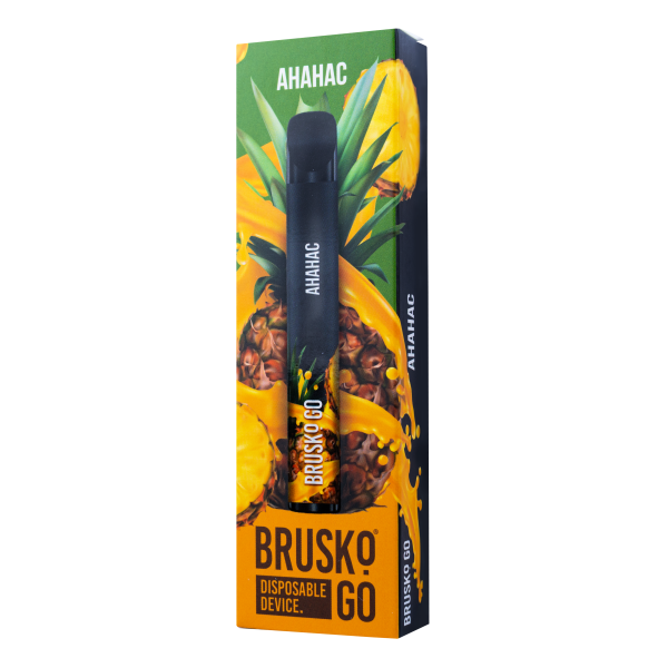 Одноразовая электронная сигарета Brusko Go Ананас 800 затяжек в Иркутске