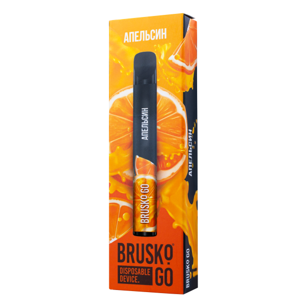 Одноразовая электронная сигарета Brusko Go Апельсин 800 затяжек в Иркутске