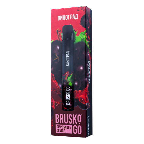 Одноразовая электронная сигарета Brusko Go Виноград 800 затяжек в Иркутске