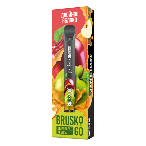 Одноразовая электронная сигарета Brusko Go Двойное яблоко 800 затяжек в Иркутске