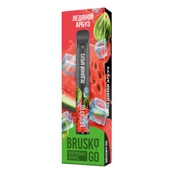 Одноразовая электронная сигарета Brusko Go Ледяной Арбуз 800 затяжек в Иркутске