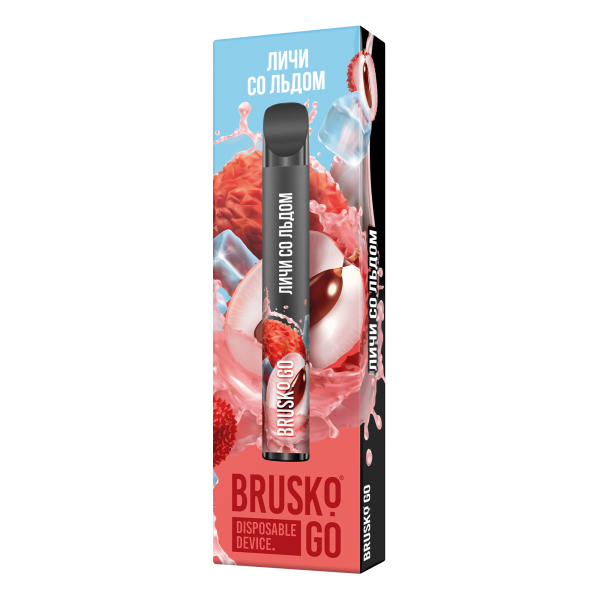 Одноразовая электронная сигарета Brusko Go Личи Со Льдом 800 затяжек в Иркутске