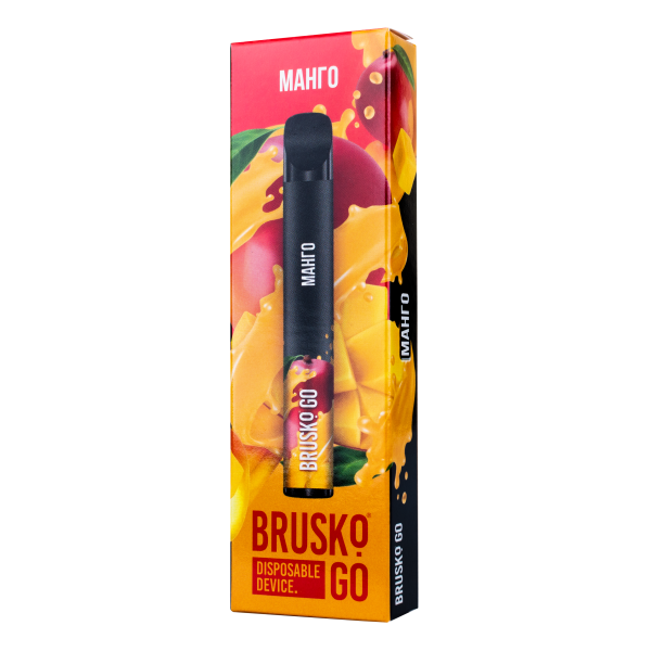 Одноразовая электронная сигарета Brusko Go Манго 800 затяжек в Иркутске