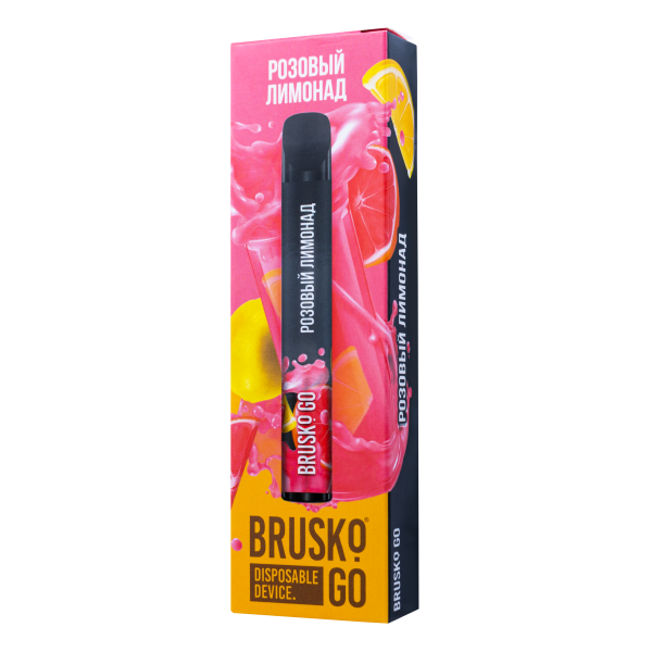Одноразовая электронная сигарета Brusko Go Розовый Лимонад 800 затяжек в Иркутске