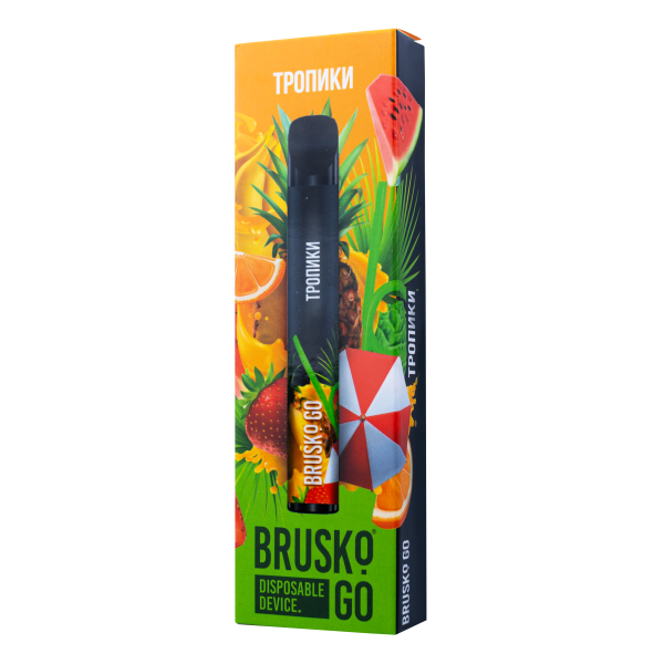 Одноразовая электронная сигарета Brusko Go Тропики 800 затяжек в Иркутске