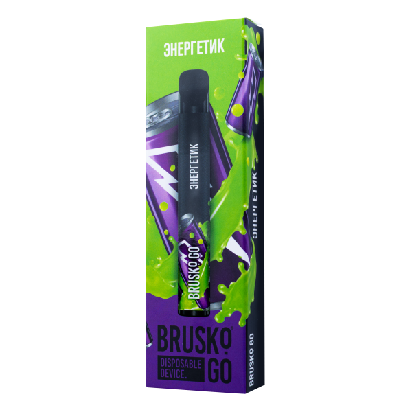 Одноразовая электронная сигарета Brusko Go Энергетик 800 затяжек в Иркутске