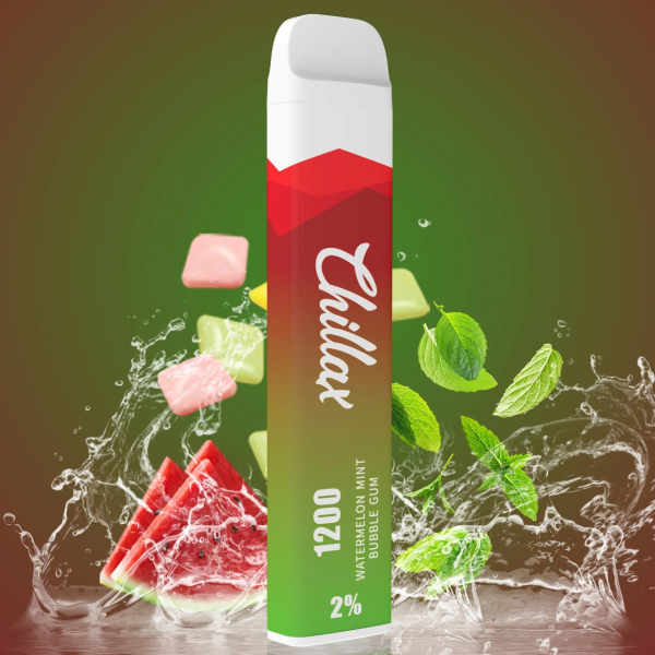 Chillax Watermelon Mint bubble gum (Арбуз Мятная жвачка), 1200 тяг в Иркутске
