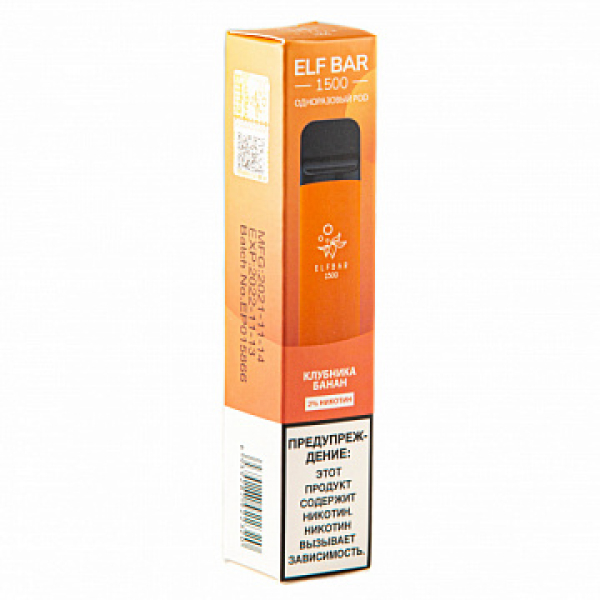 ELFBAR STRAWBERRY BANANA, 1500 тяг в Иркутске