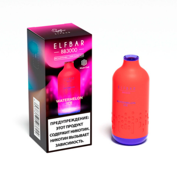 Elfbar BB3000 Арбузный лед, 3000 тяг в Иркутске
