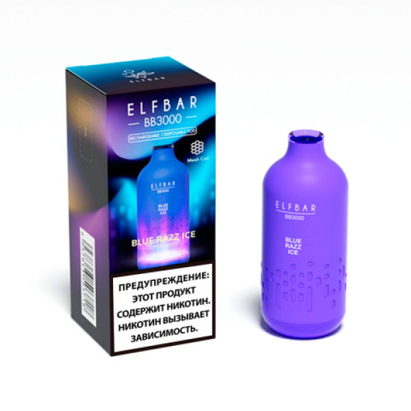 Elfbar BB3000 Голубика малина лед, 3000 тяг в Иркутске