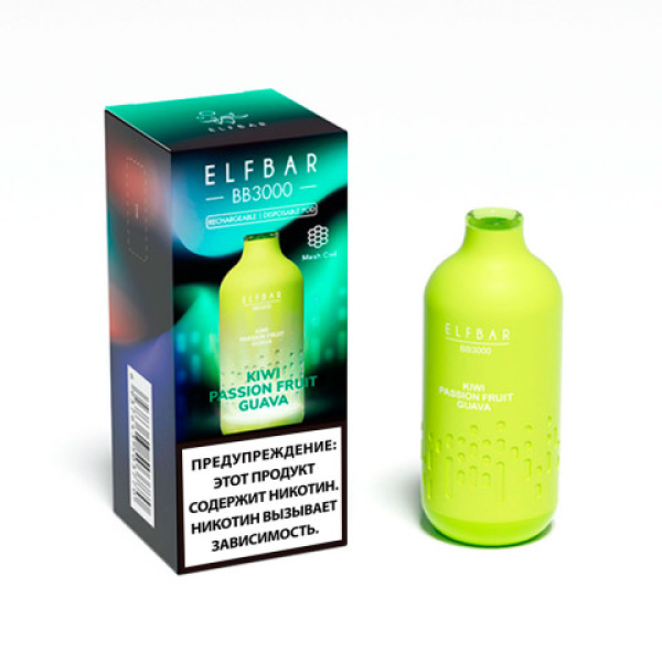 Elfbar BB3000 Киви маракуйя гуава, 3000 тяг в Иркутске