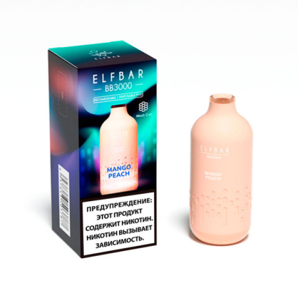 Elfbar BB3000 Манго персик, 3000 тяг в Иркутске