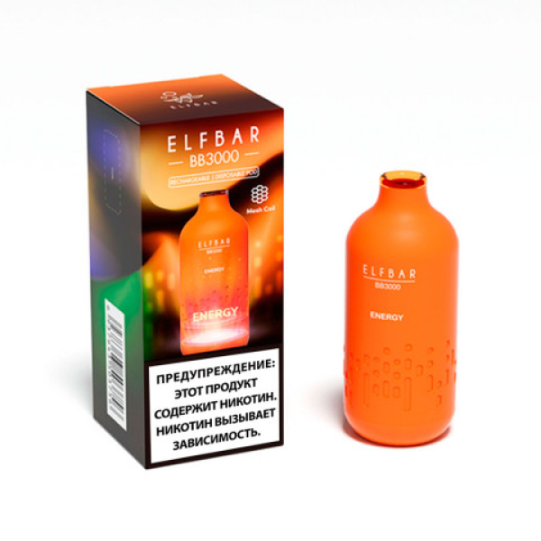 Elfbar BB3000 Энергетик, 3000 тяг в Иркутске