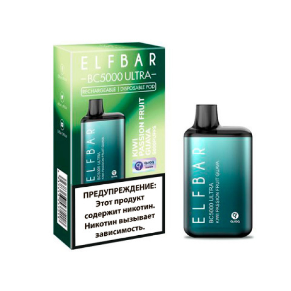 Elfbar BC5000 (Киви маракуйя гуава), 5000 тяг в Иркутске