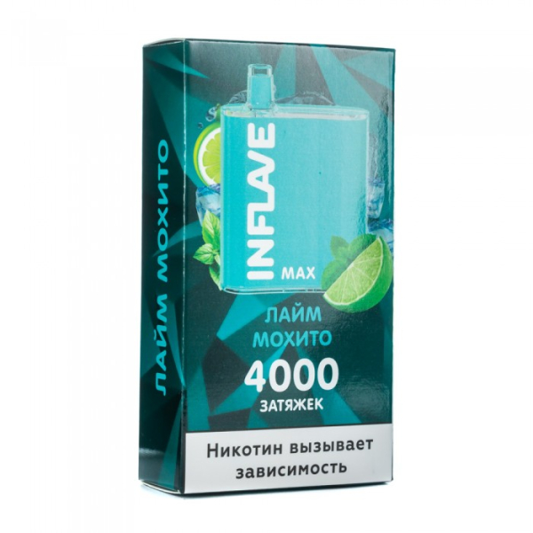 INFLAVE MAX Лайм мохито, 4000 тяг в Иркутске