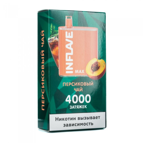 INFLAVE MAX Персиковый чай, 4000 тяг в Иркутске