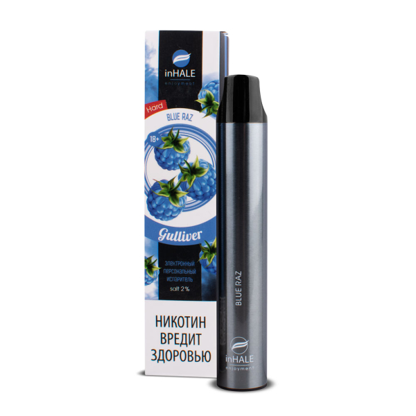 inHale Guliver Hard Blue Razz (Ежевика) 1500 затяжек в Иркутске