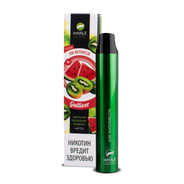 inHale Guliver Hard Kiwi Watermelon (Киви Арбуз) 1500 затяжек в Иркутске