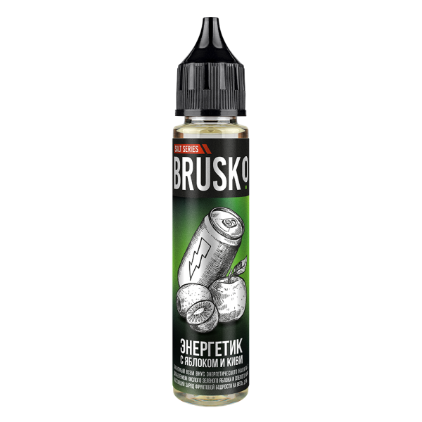 Жидкость Brusko Salt Энергетик С Яблоком И Киви 30 мл в Иркутске