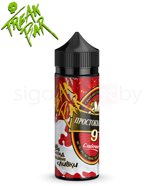 Жидкость Freak Bar Prostokvashino 9 Slivochnoe (Сливки Пиво) (120 мл, 0 мг/мл) в Иркутске