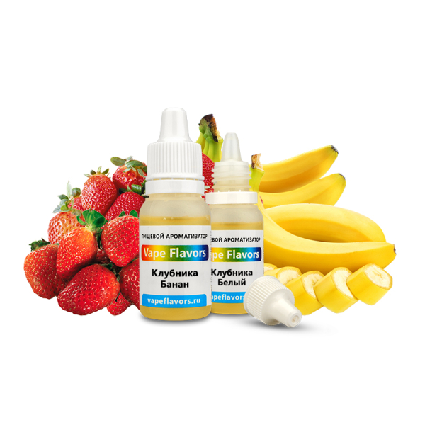 Ароматизатор Vape Flavors Клубника Банан 10мл в Иркутске