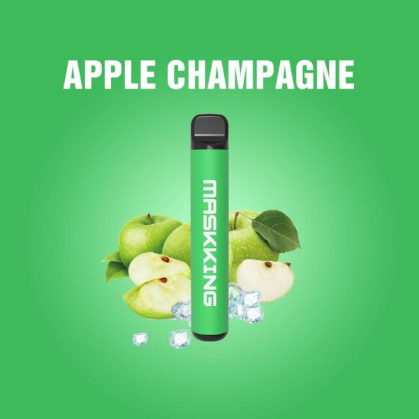 Одноразовая электронная сигарета Maskking High Pro Apple Champagne (Яблочное Шампанское) 1000 затяжек в Иркутске