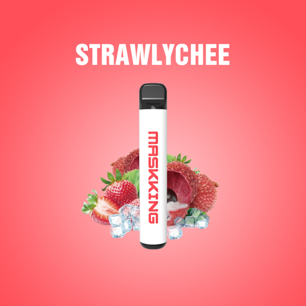 Одноразовая электронная сигарета Maskking High Pro Strawlychee (Клубника Личи) 1000 затяжек в Иркутске