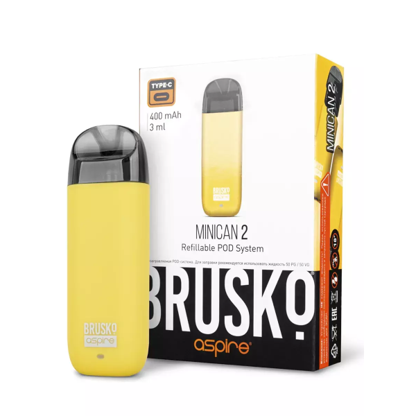 Brusko MINICAN 2 (400 мАч, Желтый) в Иркутске