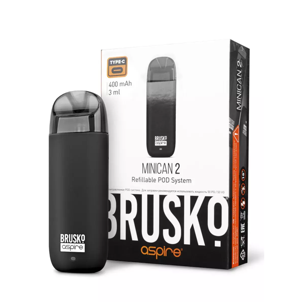 Brusko MINICAN 2 (400 мАч, Черный) в Иркутске