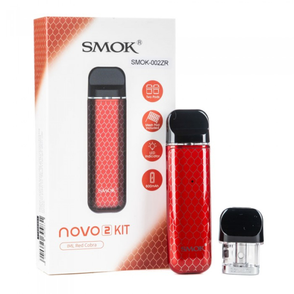 POD-система SMOK Novo 2 Pod 800 mAh Red Carbon в Иркутске