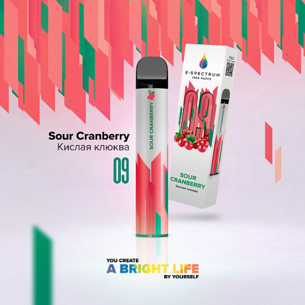 E SPECTRUM (SOUR CRANBERRY 09), 1500 тяг в Иркутске