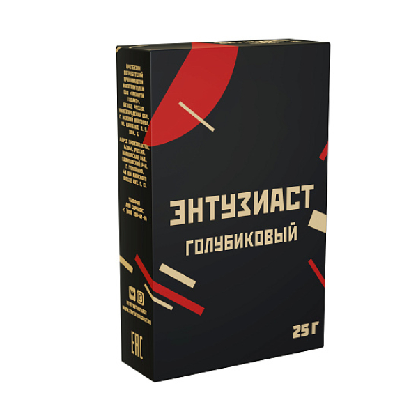 Табак ЭНТУЗИАСТ ГОЛУБИКОВЫЙ 25 гр в Иркутске