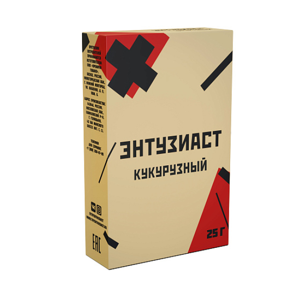 Табак ЭНТУЗИАСТ КУКУРУЗНЫЙ 25 гр в Иркутске
