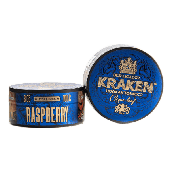 Табак Kraken Medium Seco Raspberry (Малина) 100 гр в Иркутске